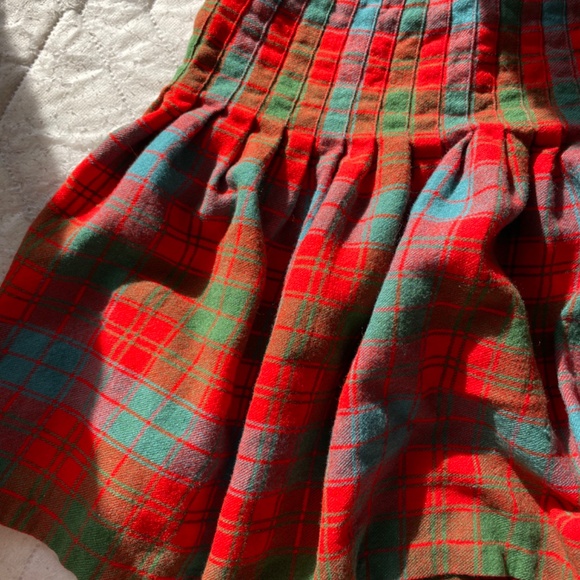 Red Plaid Skirt - Picture 3 of 4